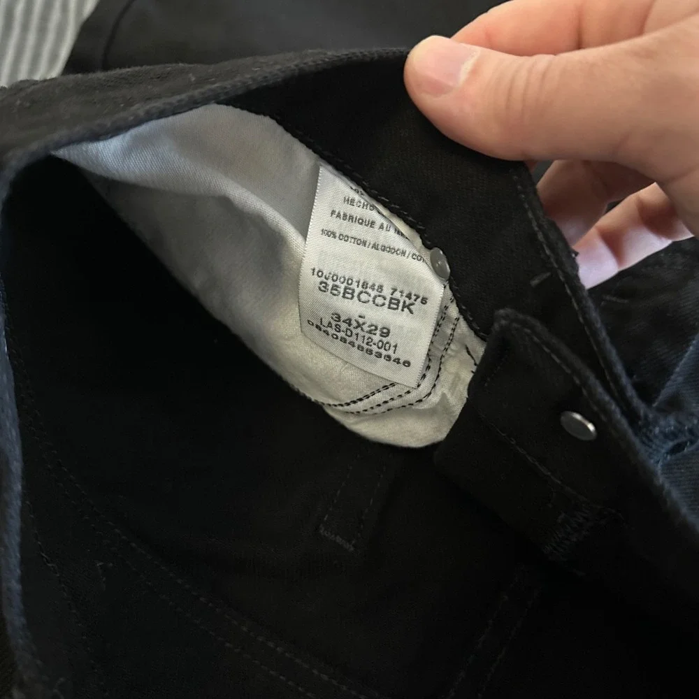 BCC Blues 34x29 Black Jeans Relaxed Fit New
